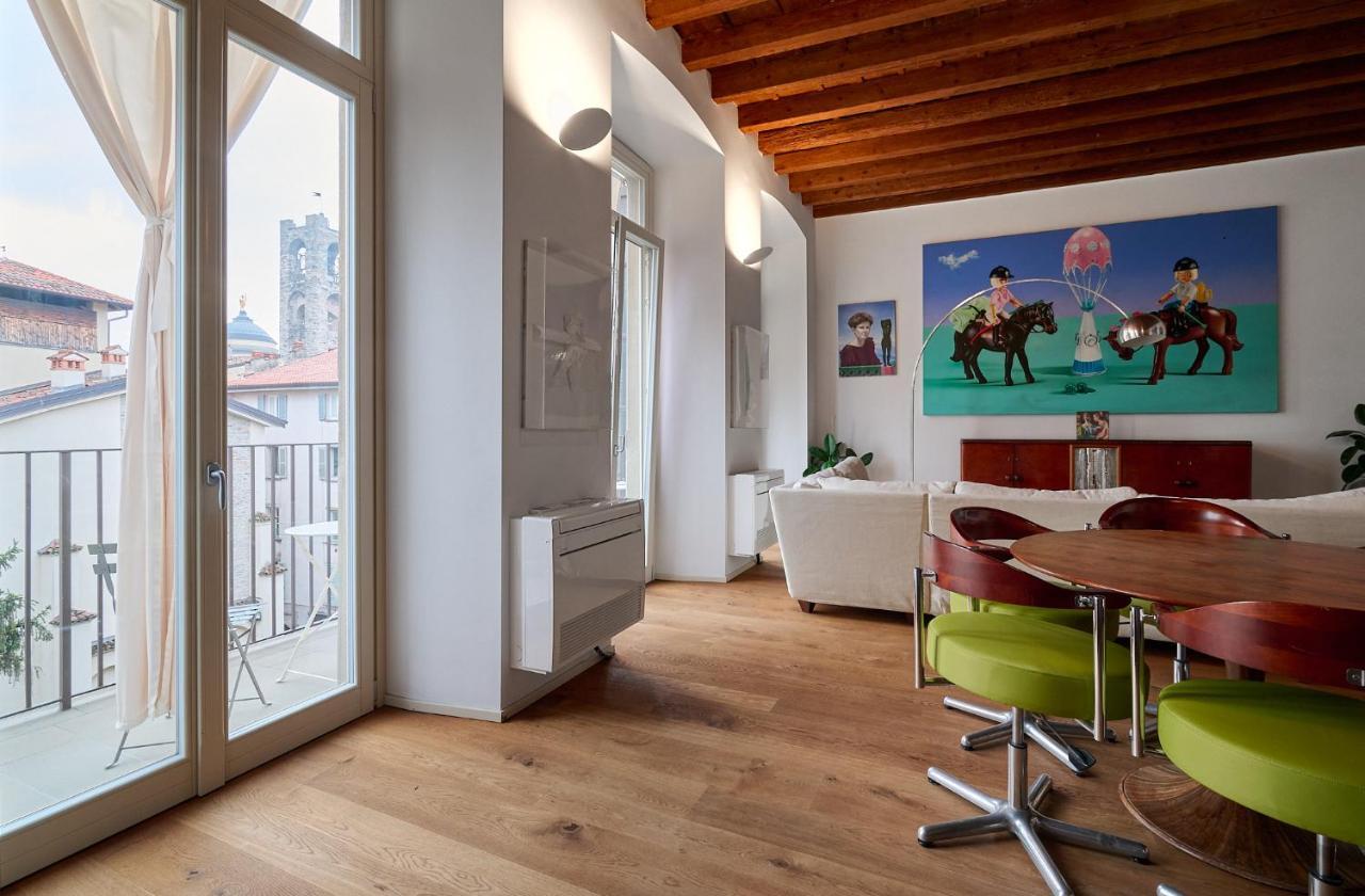 "Camera Con Vista" Bergamo Alta Exteriör bild