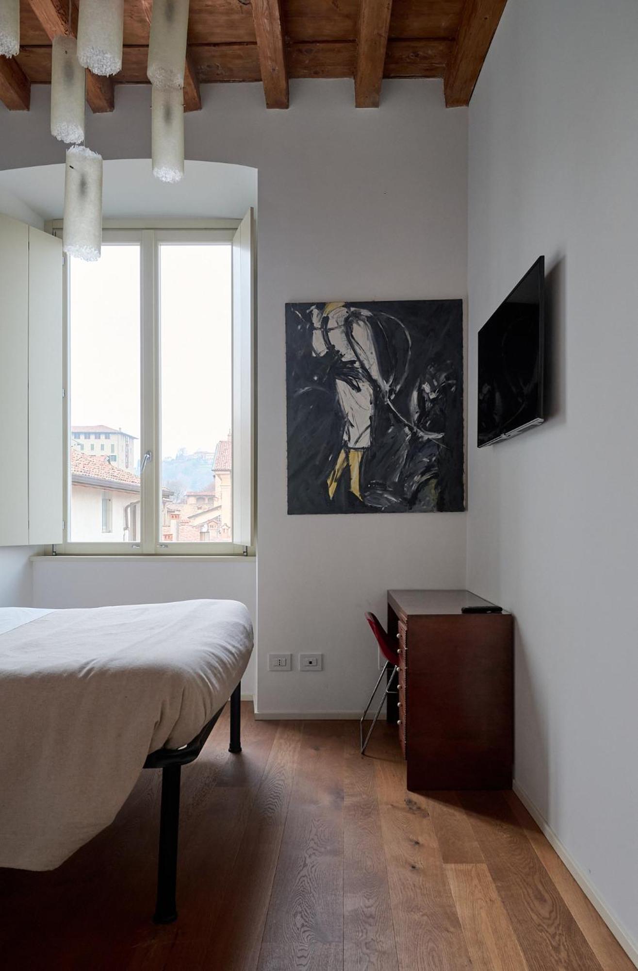 "Camera Con Vista" Bergamo Alta Exteriör bild