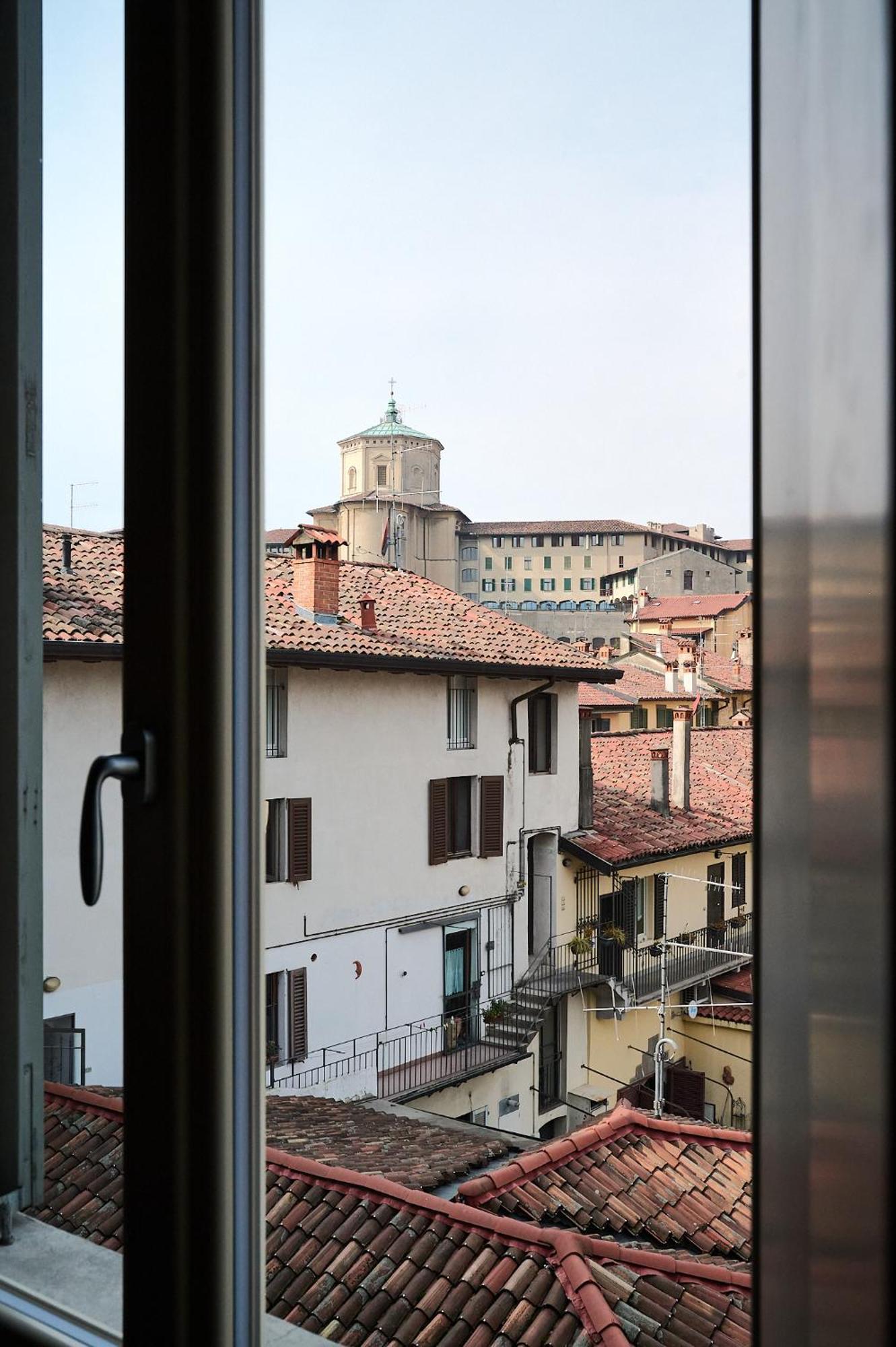 "Camera Con Vista" Bergamo Alta Exteriör bild